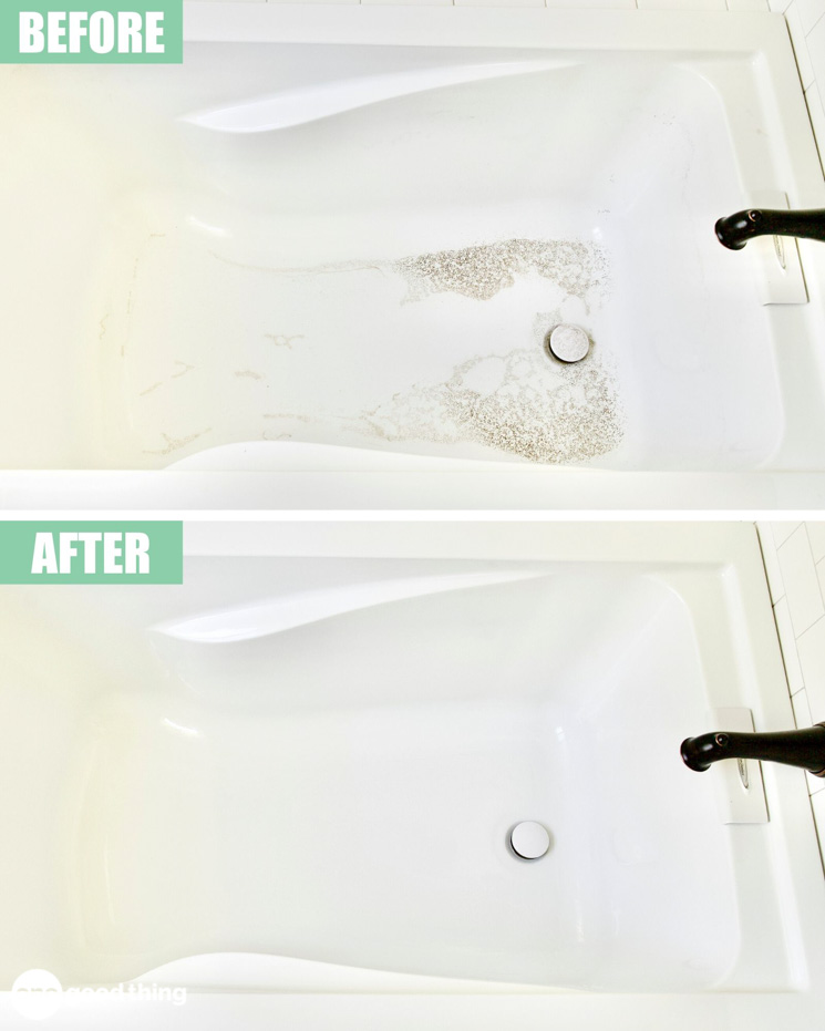 bathtub cleaning trick