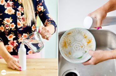 This DIY Dawn Powerwash recipe makes meal cleanup so much easier!