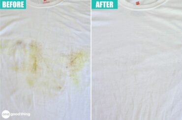 As these before and after photos show, grass stains can be removed, especially if you get to them quickly.