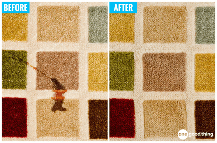 These before and after photos show jow well this technique works to remove pet stains.