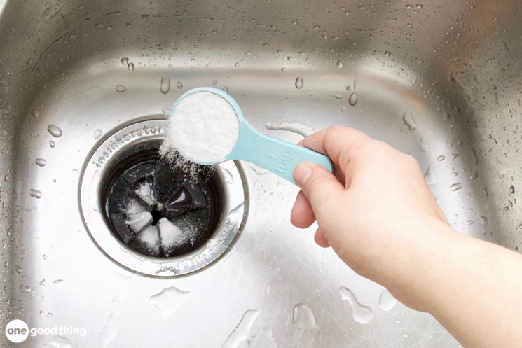 Use three tablespoons of borax to sanitize your garbage disposal.