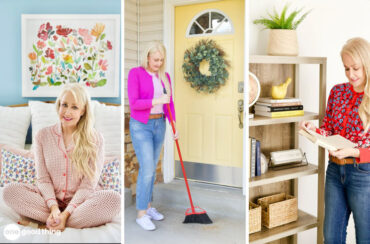 collage showing various ways to freshen up your home