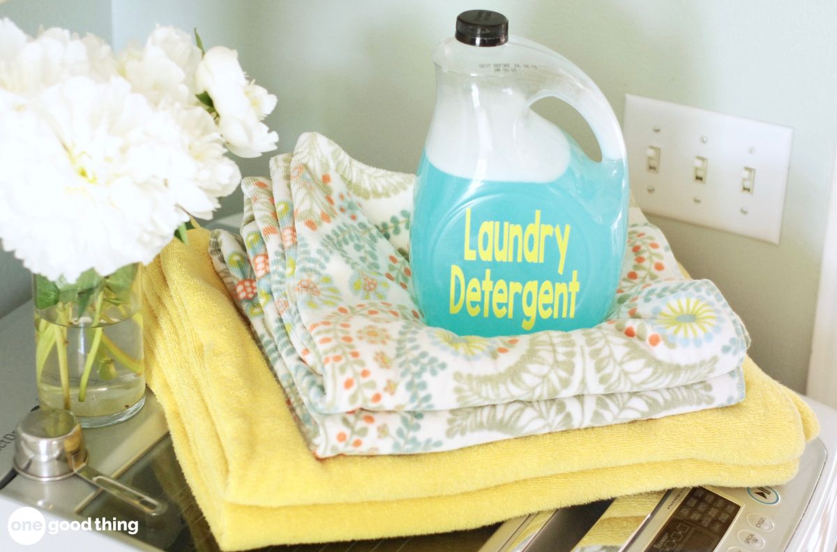 Give your homemade liquid detergent a shake before using.