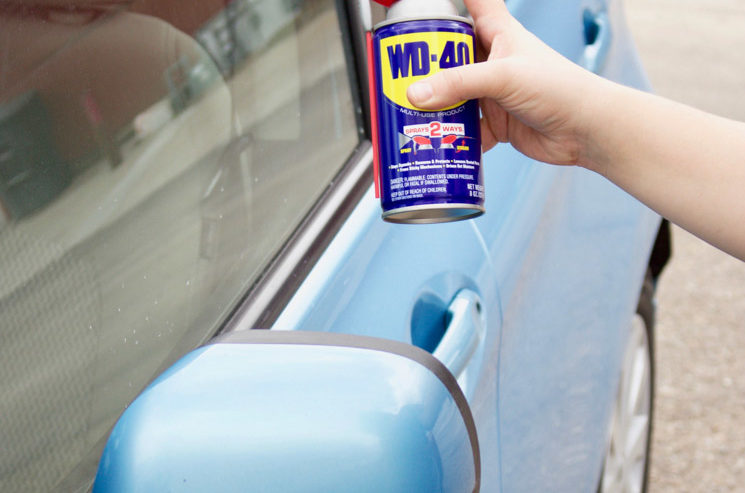 WD-40 will remove permanent marker from glass.