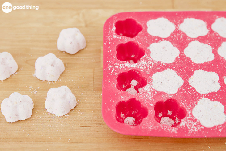 One the Laundry Detergent Tabs are dry, pop them out of the mold.