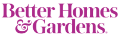 "Better Homes and Gardens Logo, making modern homemaking easier with one good thing.