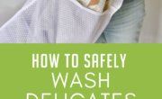 How to safely hand wash delicates in your washing machine.