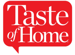 A modern red and white logo representing One Good Thing, making homemaking easier.